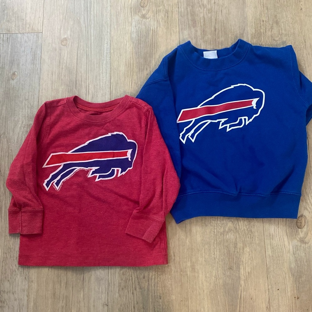 Buffalo Bills 24 month and 2T shirt and sweatshirt